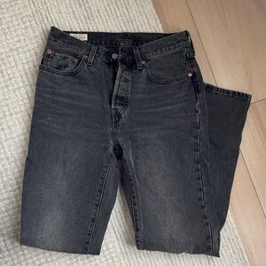 Classic Black Denim Jeans Levi 501